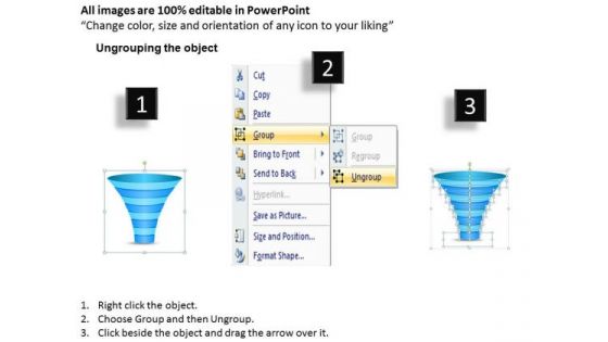 Sales Diagram 8 Staged Dependent Funnel Diagram Consulting Diagram
