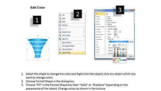 Sales Diagram 8 Staged Dependent Funnel Diagram Consulting Diagram