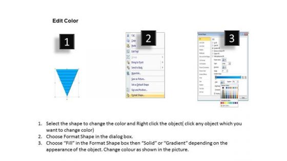 Sales Diagram 9 Staged 3d Reverse Triangular Diagram For Strategy Consulting Diagram