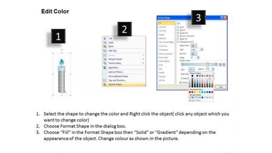 Sales Diagram Candle Melting Diagram For Time Display Strategy Diagram