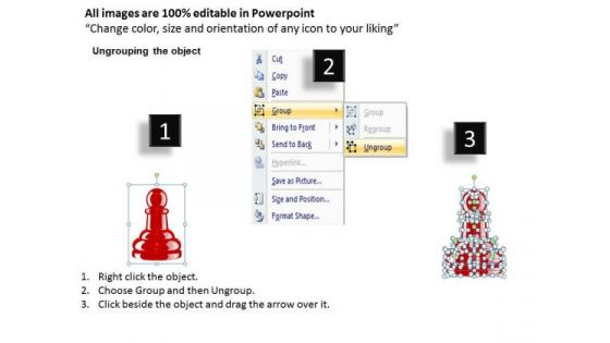 Sales Diagram Chess Pawn Pieces Business Diagram