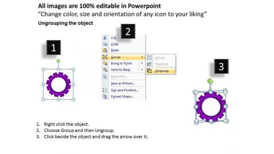 Sales Diagram Circular Gears Flowchart Process Stages Strategic Management