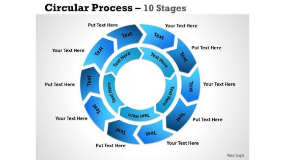 Sales Diagram Circular Process 10 Stages 3 Marketing Diagram