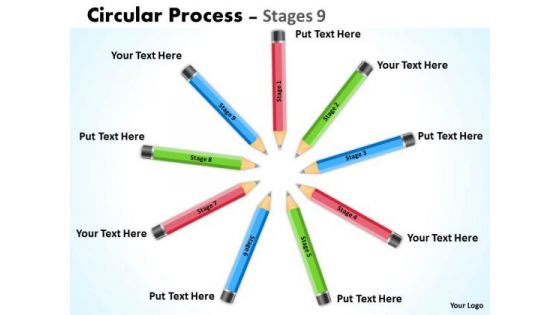 Sales Diagram Circular Process Stages Marketing Diagram