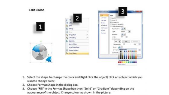 Sales Diagram Circular Puzzle 5 Pieces Consulting Diagram