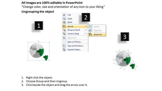 Sales Diagram Circular Puzzle 5 Pieces Strategic Management