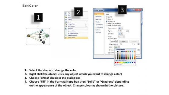 Sales Diagram Clustering Circular Ppt Business Diagram