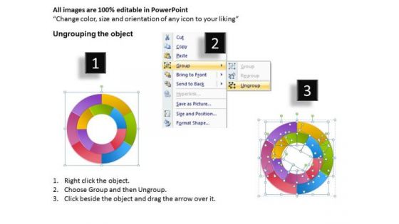 Sales Diagram Concentric Circular Process 6 Stages 5 Marketing Diagram