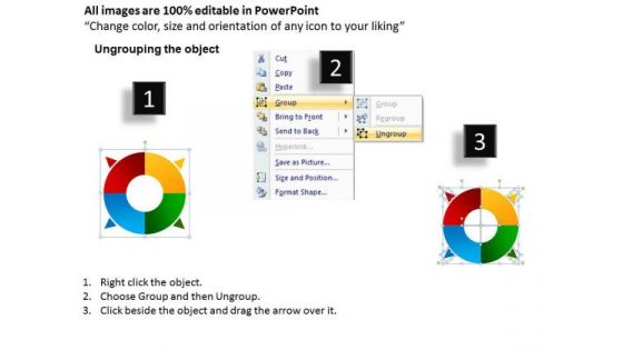 Sales Diagram Four Circular Mode Chart Consulting Diagram