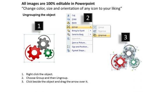 Sales Diagram Gearwheels Business Diagram