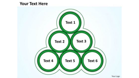 Sales Diagram Green Your Text Here Business Framework Model