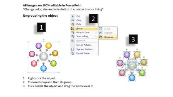 Sales Diagram Hub And Spoke Process 7 Stages Sales Diagram