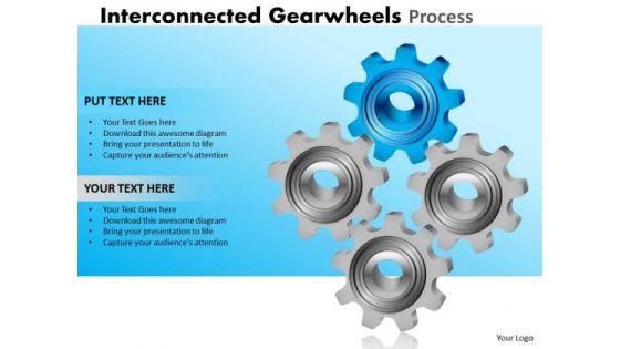 Sales Diagram Interconnected Gearwheels Process Business Finance Strategy Development