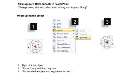 Sales Diagram Labyrinth Circular Business Finance Strategy Development