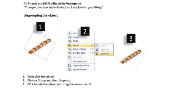 Sales Diagram Linear Flow 11 Stages Consulting Diagram