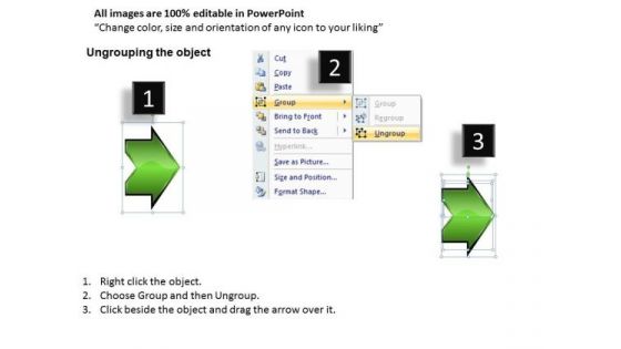 Sales Diagram Linear Flow Arrow 2 Stages
