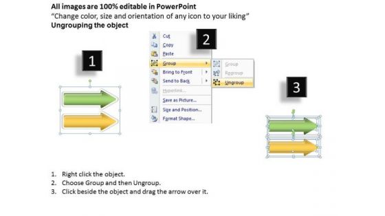 Sales Diagram Parallel Process Arrow 3 Stages Consulting Diagram