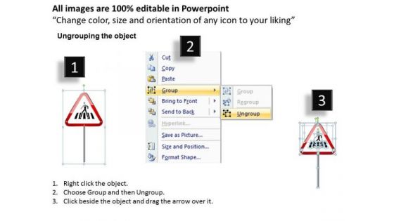 Sales Diagram Traffic Direction Signs Business Cycle Diagram