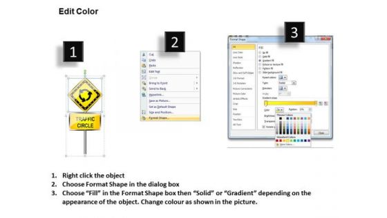Sales Diagram Traffic Direction Signs Strategy Diagram