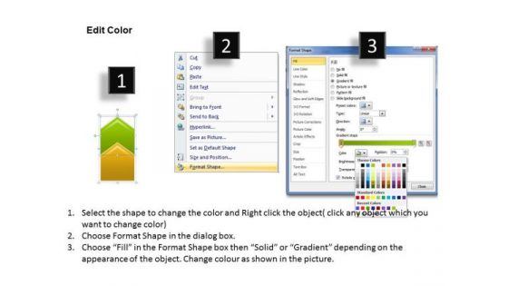 Sales PowerPoint Template Arrow Steps 2 Stages Graphic