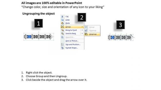Sales Ppt Template Linear Flow 8 Stages Style1 Project Management PowerPoint 3 Image