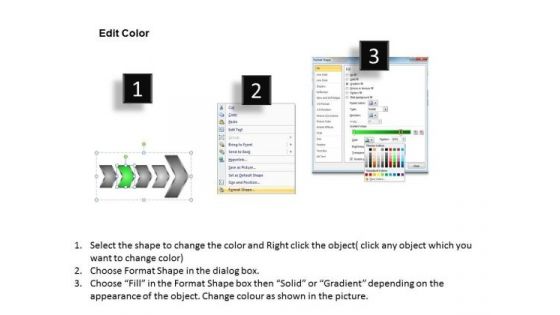 Sales Ppt Theme Succeeding Media Representation Theory PowerPoint Of 4 Arrows Design