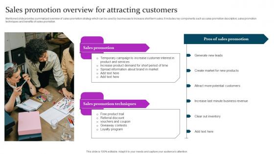 Sales Promotion Overview For Marketing Mix Communication Guide Client Mockup Pdf
