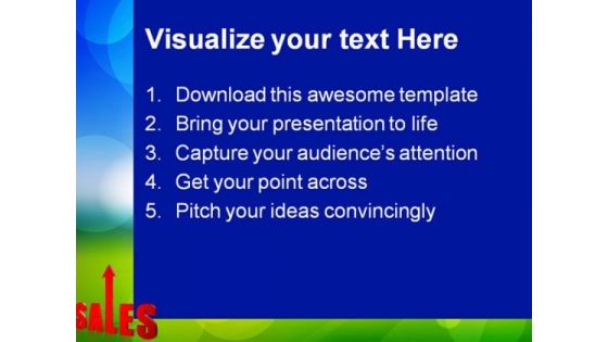 Sales Rises Business PowerPoint Themes And PowerPoint Slides 0811