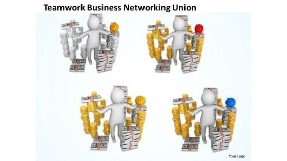 Sample Business Organizational Chart Saving Concept PowerPoint Templates Ppt Backgrounds For Slides
