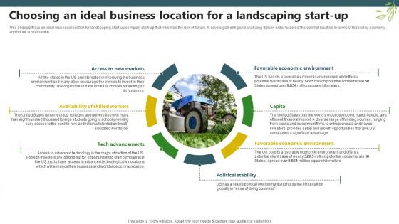 Sample Trugreen Business Plan Choosing An Ideal Business Location For A Landscaping Start Up BP SS V