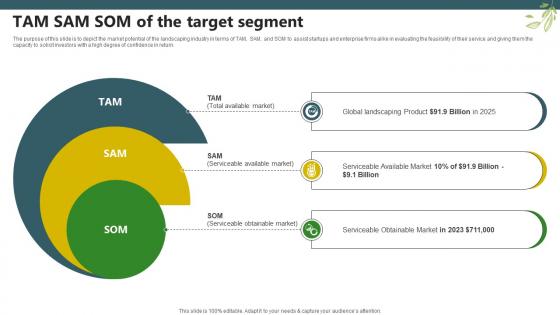 Sample Trugreen Business Plan Tam Sam Som Of The Target Segment BP SS V