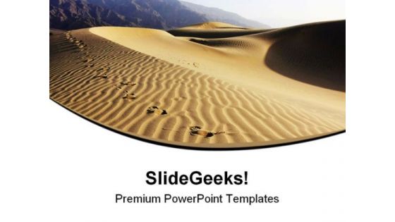 Sand Dunes Nature PowerPoint Templates And PowerPoint Backgrounds 0811