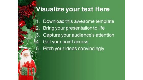 Santa Festival PowerPoint Template 1110