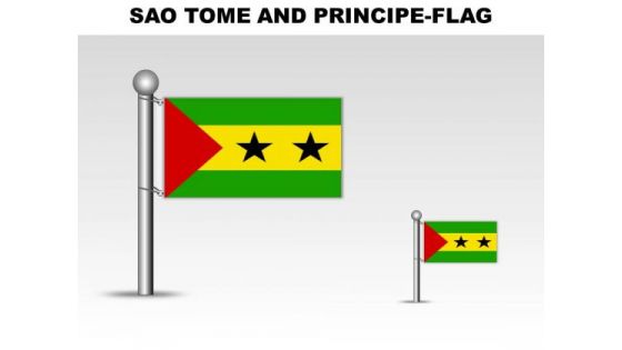 Sao Tome And Principe Country PowerPoint Flags