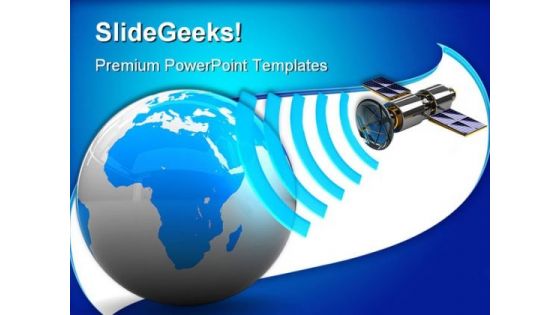 Satellite Broadcasting Communication PowerPoint Templates And PowerPoint Backgrounds 0311
