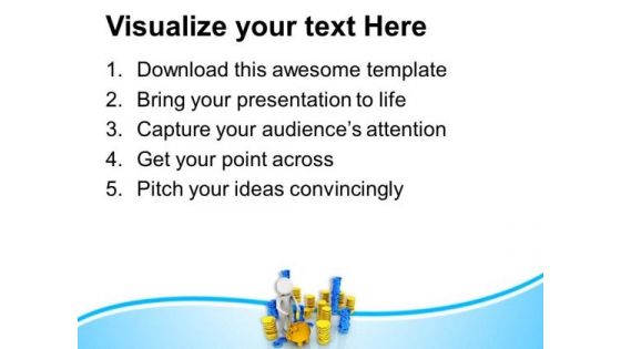 Save A Part Of Income PowerPoint Templates Ppt Backgrounds For Slides 0613