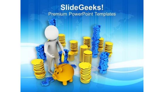 Save A Part Of Income PowerPoint Templates Ppt Backgrounds For Slides 0613 Save A Part Of Income PowerPoint Templates Ppt Backgrounds For Slides 0613