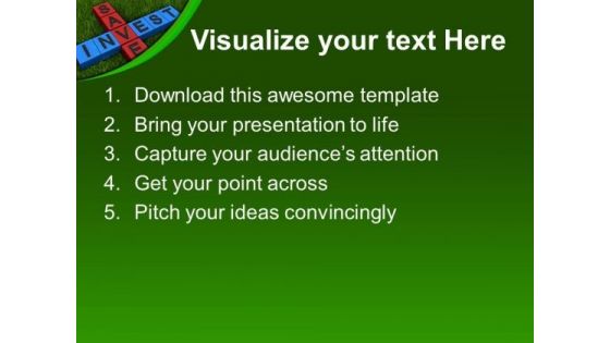Save And Invest Finance PowerPoint Templates And PowerPoint Themes 0712