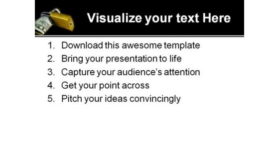 Save Money Security PowerPoint Template 0810