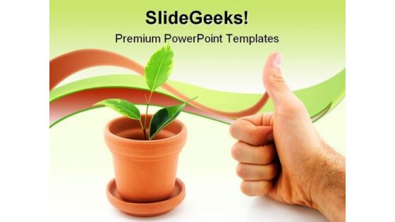 Save Plant Nature PowerPoint Templates And PowerPoint Backgrounds 0711