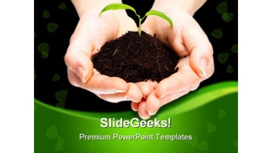 Save The Plant Environment PowerPoint Template 0810