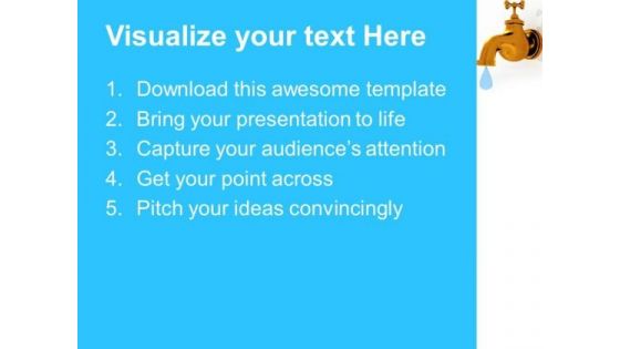 Save Water And Save Life PowerPoint Templates Ppt Backgrounds For Slides 0713