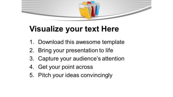 Save Your Data In Folders PowerPoint Templates Ppt Backgrounds For Slides 0513