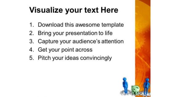 Save Your Money In Piggy Bank PowerPoint Templates Ppt Backgrounds For Slides 0613