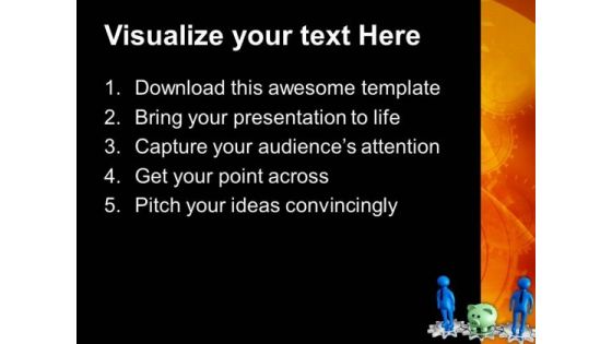 Save Your Money In Piggy Bank PowerPoint Templates Ppt Backgrounds For Slides 0613