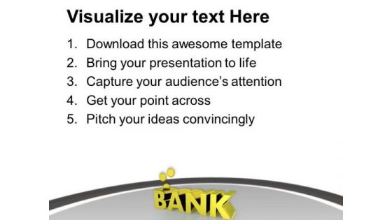 Save Your Money In Trusted Bank PowerPoint Templates Ppt Backgrounds For Slides 0513
