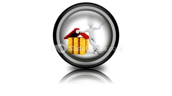 Saving Money For Home PowerPoint Icon Cc
