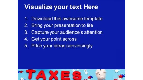 Saving Money On Taxes Future PowerPoint Templates And PowerPoint Backgrounds 0811