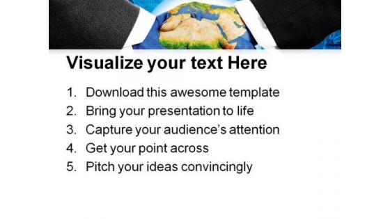 Saving The Planet Handshake PowerPoint Templates And PowerPoint Backgrounds 0811
