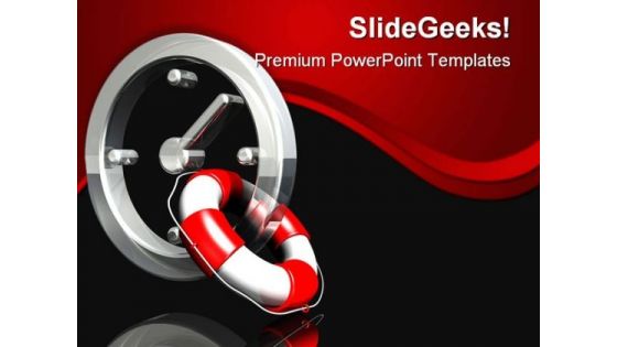 Saving Time Business PowerPoint Themes And PowerPoint Slides 0511